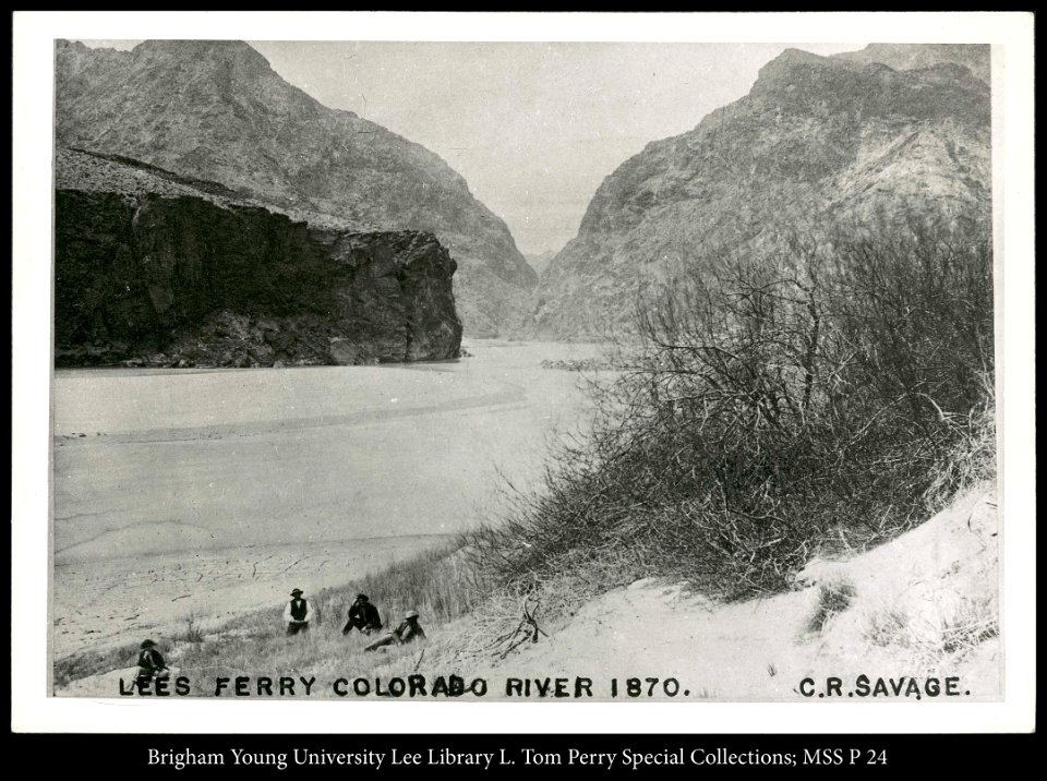 Lees Ferry Colorado River 1870, C.R. Savage