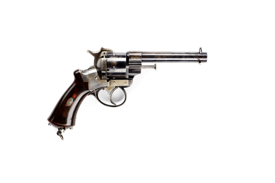 Lefaucheux, stiftantändningsrevolver, 1863 - Skoklosters slott - 90756
