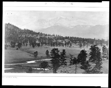 Long's Peak, from Estes Park - W.H. Jackson photo. LCCN95514237