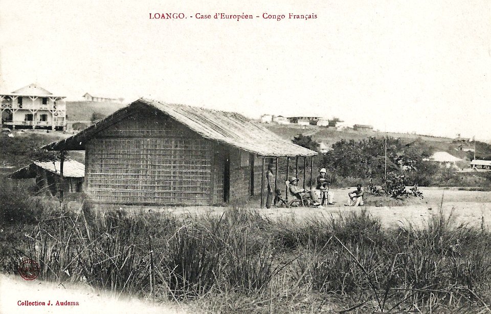 Loango-Case d'Européen (Congo Français)