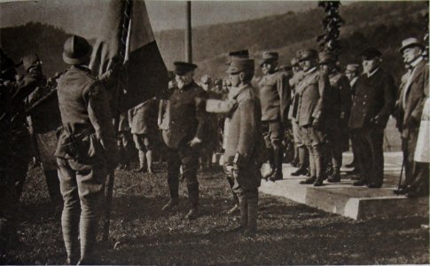 M 197 13 drapeau brig Abbruzzi Poincaré roi Porro Cadorna Bourgeois Sonnino