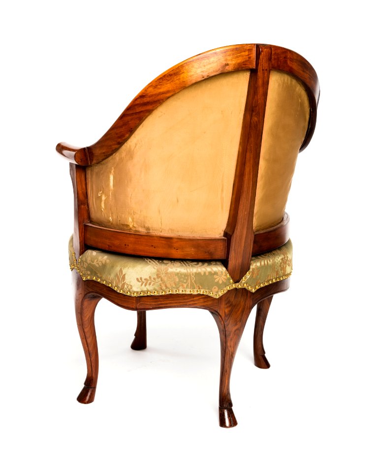 Länstol av bergère-typ, baksida, 1700-talets mitt - Hallwylska museet - 110048