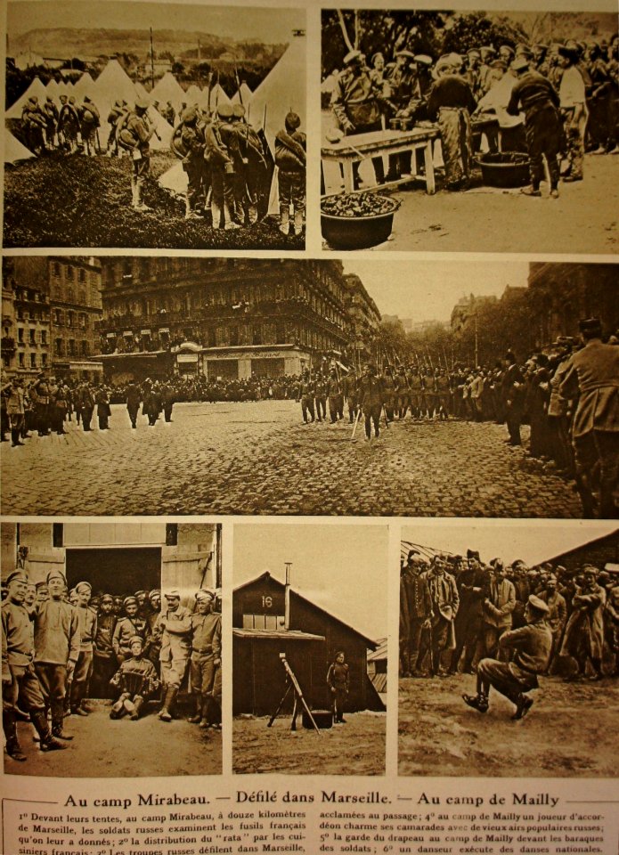 M 128 11 russes à Marseille et Mailly