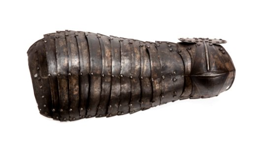 Lårskydd med knäbuckla - Livrustkammaren - 106292