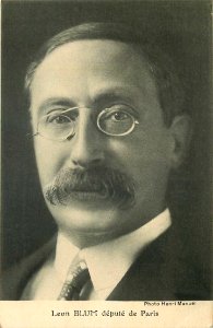 Léon Blum député de Paris - photo Henri Manuel