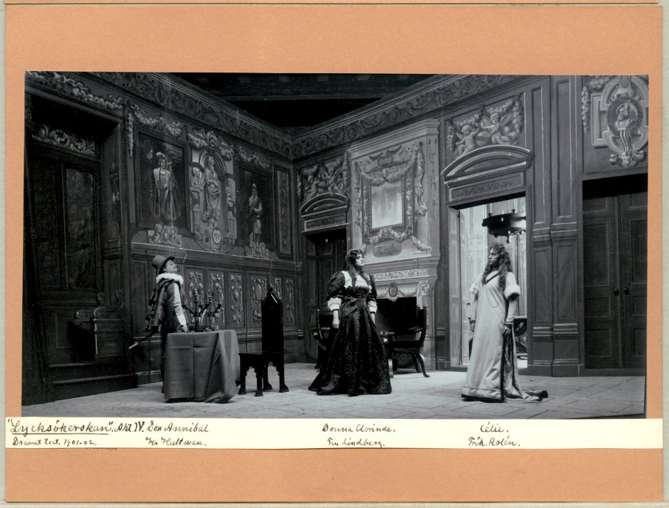 Lycksökerskan, Dramatiska teatern 1902. Föreställningsbild - SMV - H13 038