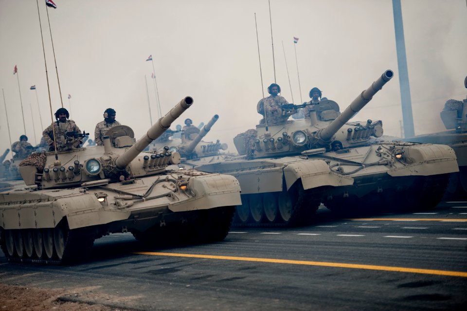 M-84AB-tanks in Kuwait during a parade