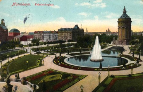 Mannheim, Baden-Württemberg - Friedrichsplatz (Zeno Ansichtskarten)
