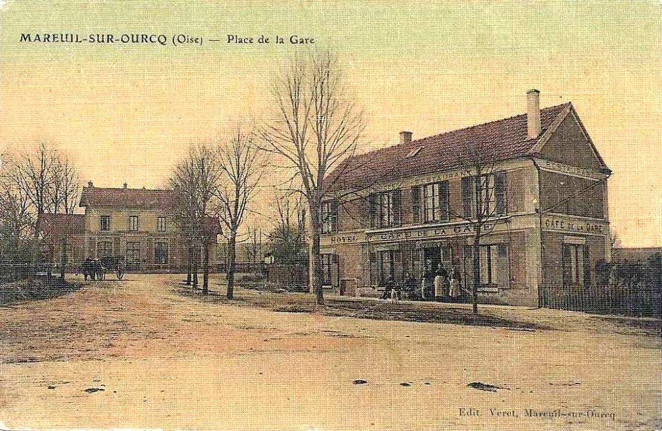 Mareuil-sur-Ourcq (60), la place de la gare