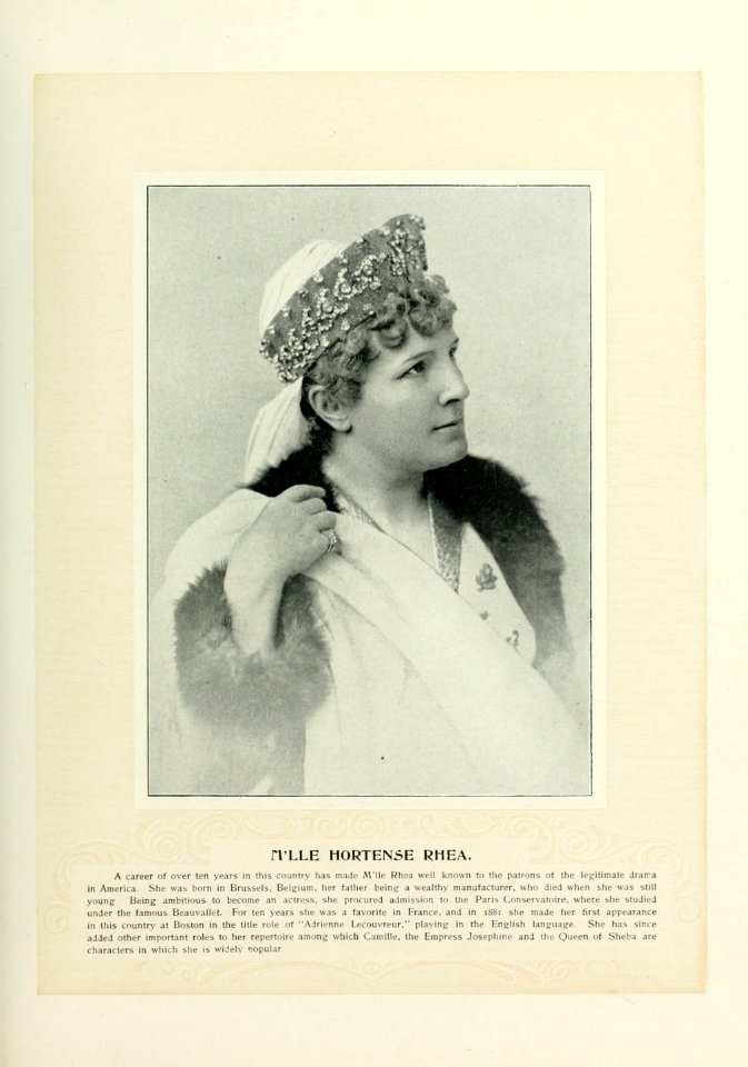 Marie Burroughs Art Portfolio 204 - M'lle Hortense Rhea