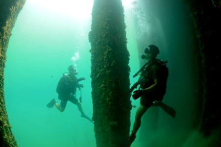Maritime improvised explosive device (IED) familiarization dive, RIMPAC 2014 140723-N-TM257-078