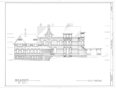 Mark Twain House - HABS drawing 00010a