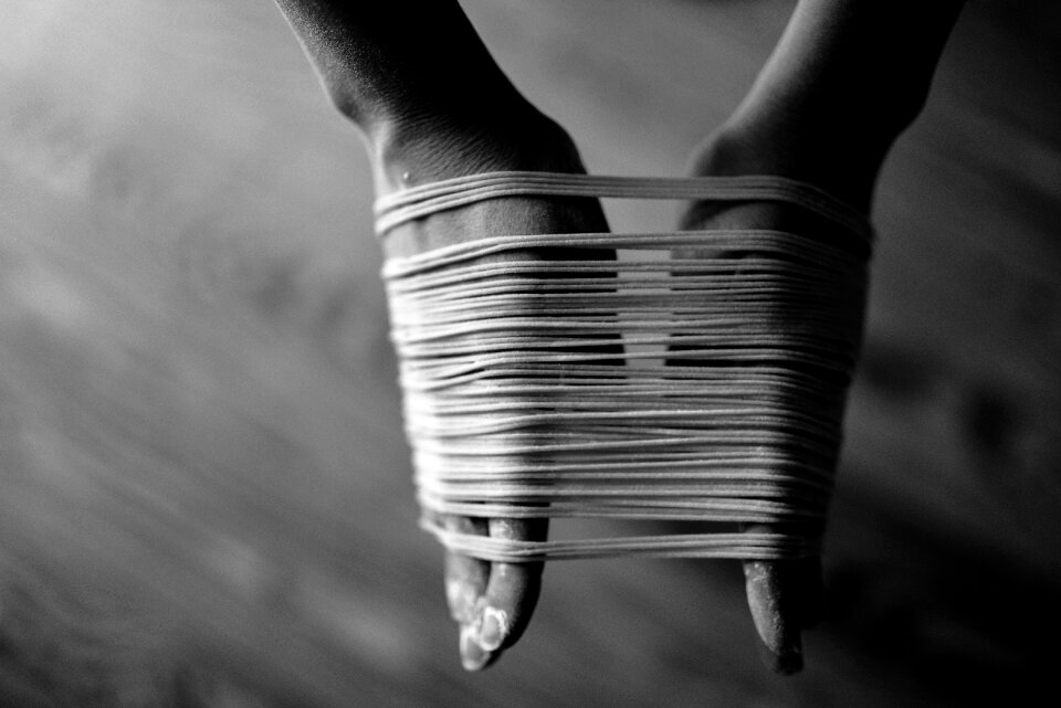 Hand palm rubber band