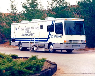 Mobile mammography bus