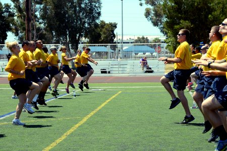 Mock physical fitness assessment 130821-N-BB534-355