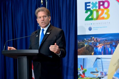 Mark Ritchie Delivers Remarks at a Reception in Support of the United States' Bid to Host the 2023 World's Fair