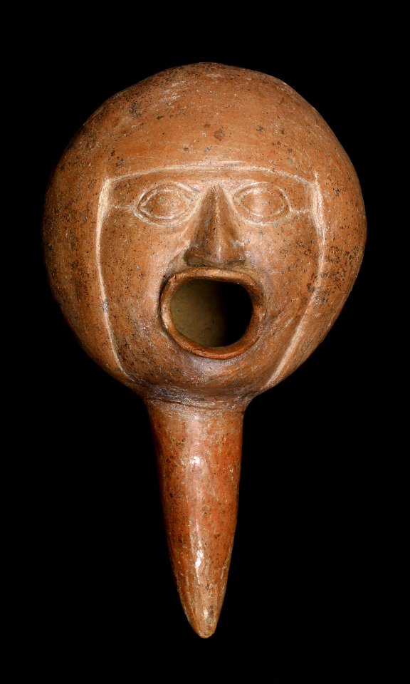 Moche - Dipper Depicting Singing Man - Walters 482828