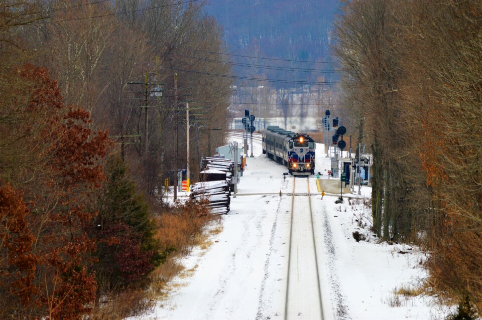 Train rail rail winter