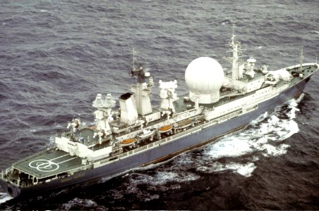 Missile range instrumentation ship Marshal Nedelin in 1989 (3)