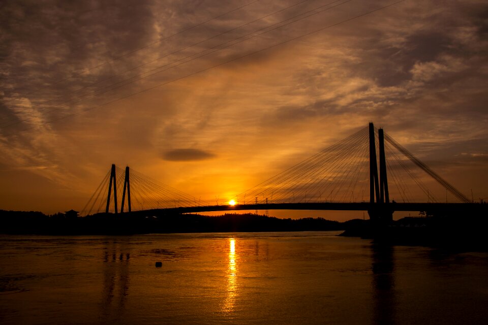 Travel bridge sea