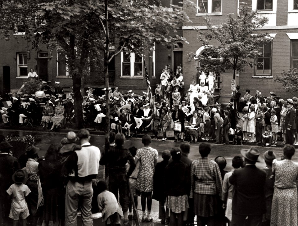 Mock wedding, N Street SW