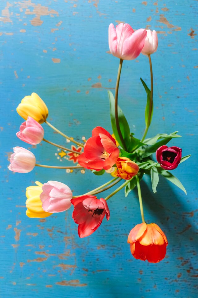 Bouquet spring color