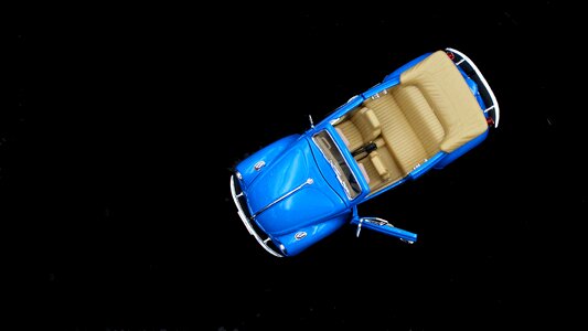 Cabriolet convertible blue vw photo