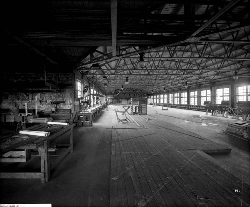 Mould Loft at John Brown and Co Ltd, Clydebank, 1901 RMG G10564