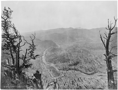 Mount Harvard and the Valley of the Arkansas - NARA - 517702
