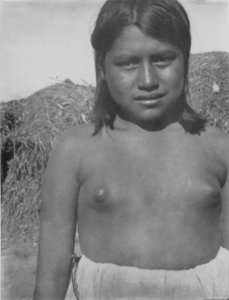 Mataco-flicka (fotografititel, katalogkort). Sydamerika. Bolivia - SMVK - 004866
