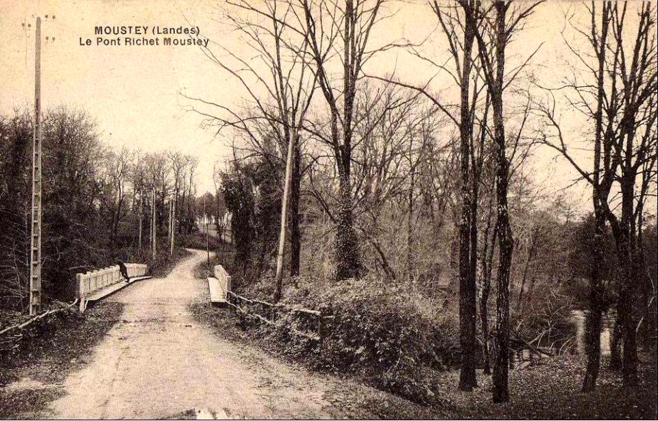 Moustey (Landes) - pont Richet