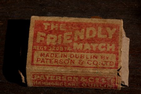 Matchbox and contained letter from Sgt Major George Cavan to his family