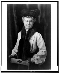 Mattie Edwards Hewitt, half-length portrait, standing, facing front LCCN98506432 photo