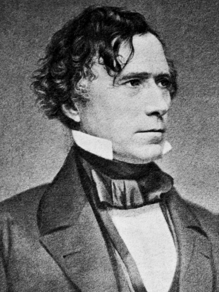 Mathew Brady - Franklin Pierce (cropped) photo