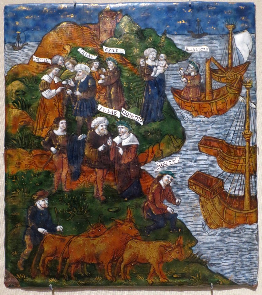 Aeneas Awards the Prizes to His Captains by the Master of the Aeneid