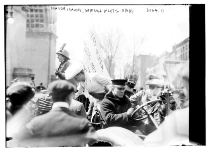 Maude Malone, Suffrage Meeting, 5-14 LCCN2014696045
