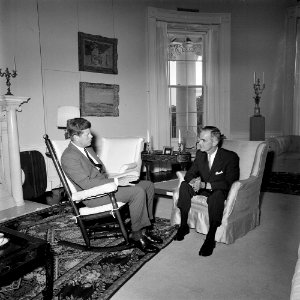 Matthew E. Welsh and John F. Kennedy