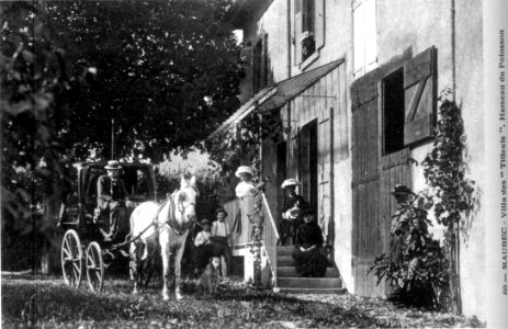 Maubec, villa des Tilleuls, hameau de Polosson, en 1910, p 120 de L'Isère les 533 communes photo