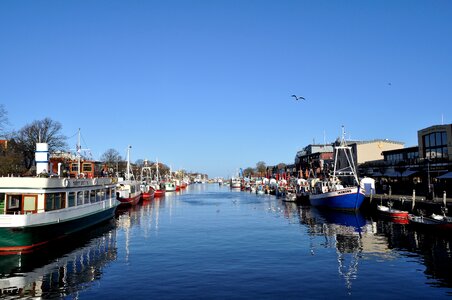 Port sea warnemünde photo