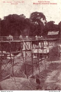 Mazaruni Diamond Company, Trestle Bridge, British Guiana
