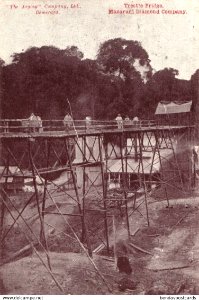 Mazaruni Diamond Company, Trestle Bridge, British Guiana photo