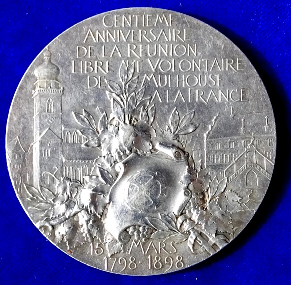 Mulhouse within Alsace 1798 to 1898, reverse