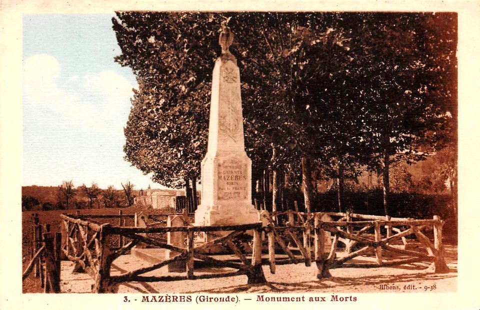 Mazères - monument aux morts