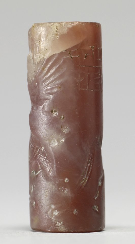 Mesopotamian - Cylinder Seal with Human-Headed Griffin Attacking a Horse - Walters 42444 - Side F