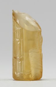 Mesopotamian - Cylinder Seal with Human Headed Winged Bull and Inscription - Walters 42808 - Side C