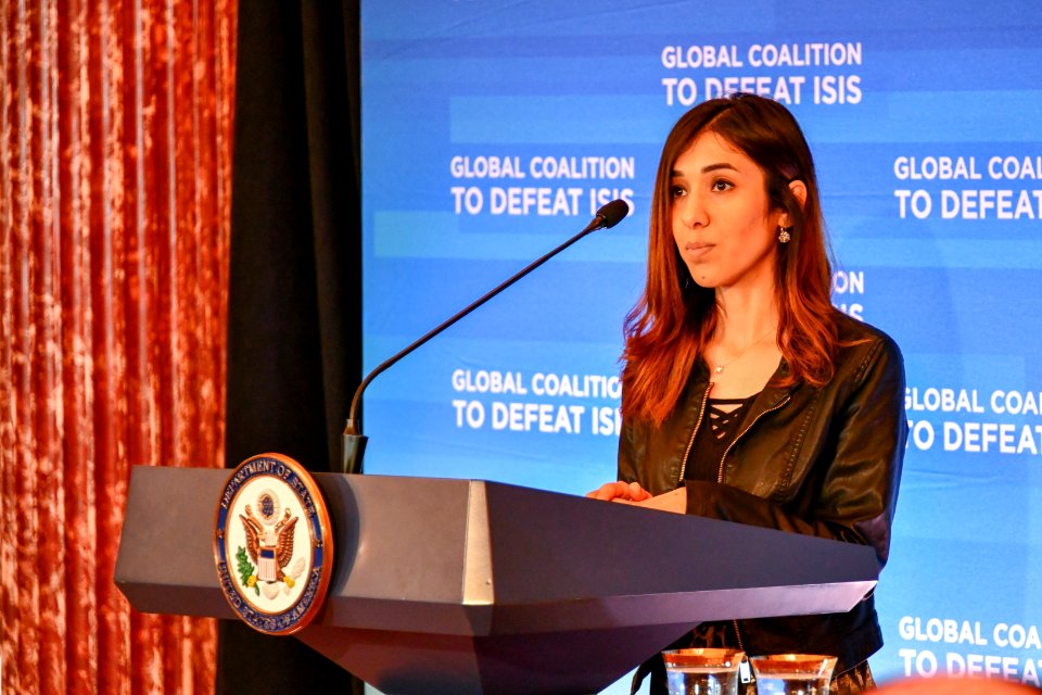 Nadia Murad Delivers Remarks at a Working Lunch After Being Honor by the Global Coalition to Defeat ISIS