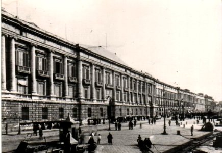 Messina, palazzo municipale e palazzata prima del terremoto 1908