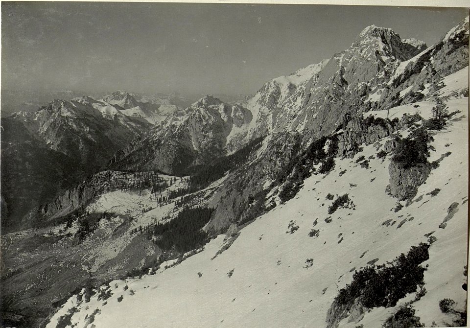 Panorama von der Großen Malurchscharte (1873) nach Süden und Südwesten. (BildID 15467675)
