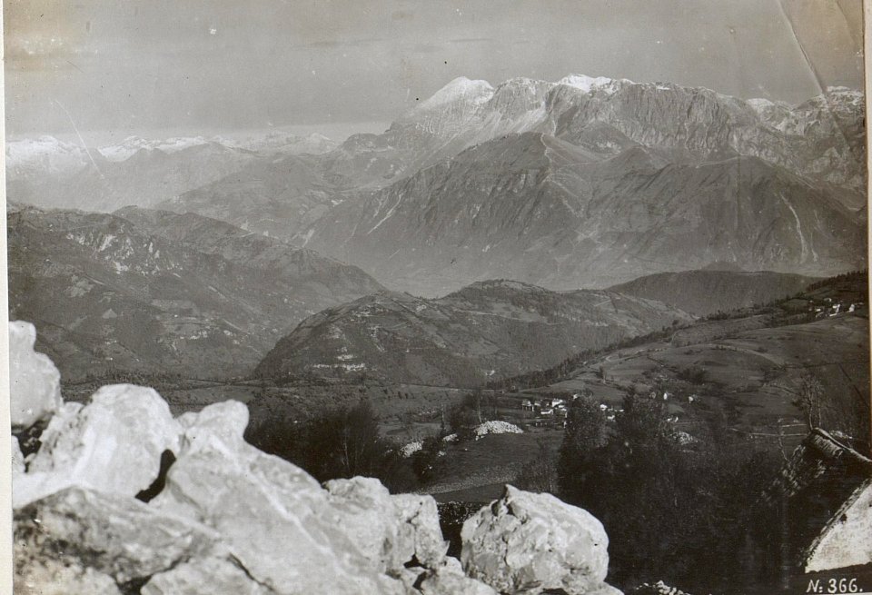 Panorama vom Kuk bis Rudeci Rob mit Kosmarice und Krn, (BildID 15597357)