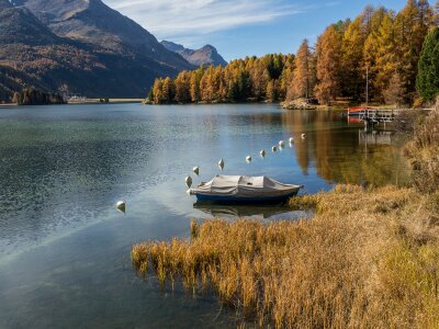 Autumn waters lake photo